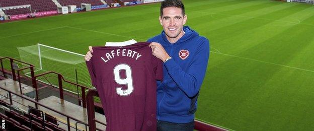 Hearts' Kyle Lafferty