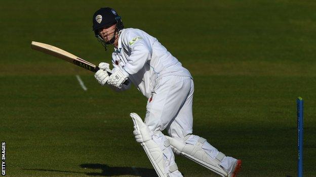 Brooke Guest is making himself at home batting at three for Derbyshire