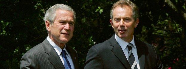 George Bush and Tony Blair