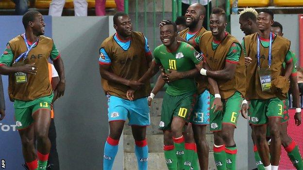 Burkina Faso celebrate