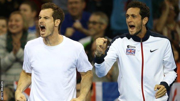 Andy Murray and James Ward