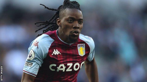 Bertrand Traore in action for Aston Villa