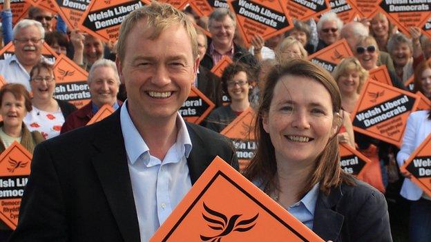 Tim Farron and Kirsty Williams