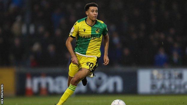 Luca Hoole playing for Bristol Rovers against Rochdale