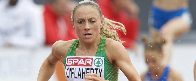 Kerry O'Flaherty dominated the women's 1500m