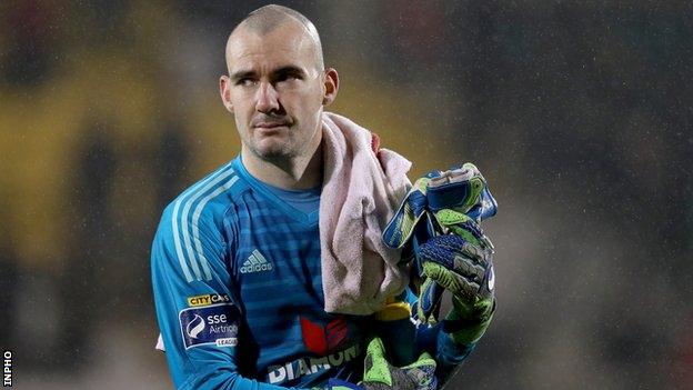 Derry City goalkeeper Gerard Doherty