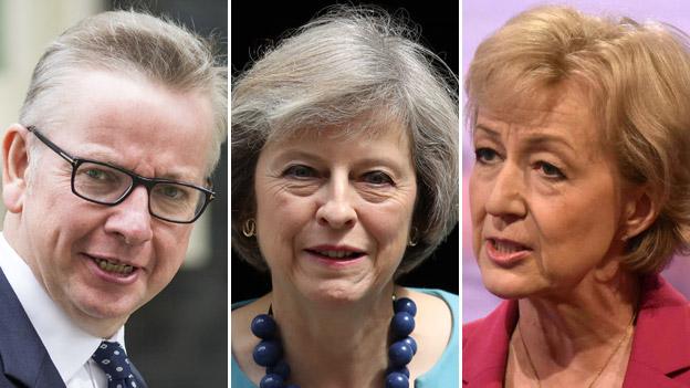 Michael Gove, Theresa May, Andrea Leadsom