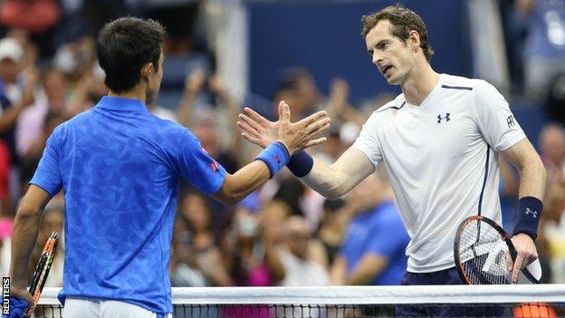 Kei Nishikori and Andy Murray