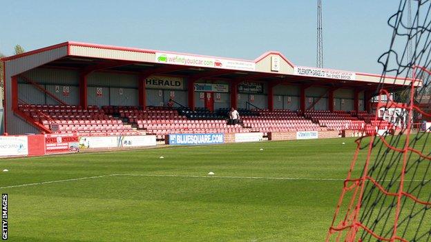 Tamworth's home game at The Lamb was abandoned when Biggleswade Town refused to reappear for the second half after alleged racist abuse