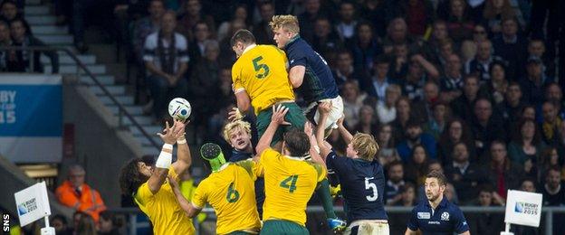 Scotland line-out