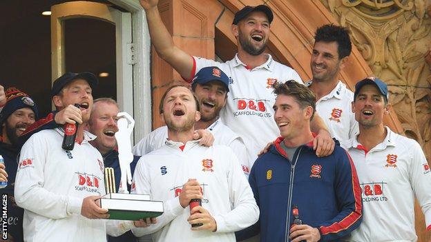 Essex Bob Willis Trophy champions