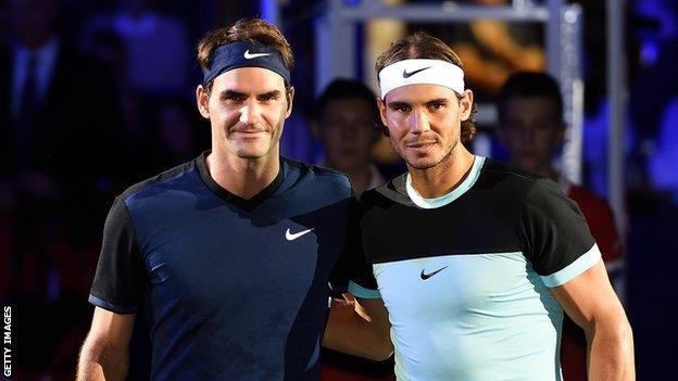 Roger Federer and Rafael Nadal