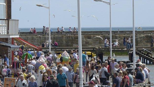 Crowds at Bridlington Seafood Festival