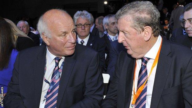 Greg Dyke (left) and Roy Hodgson