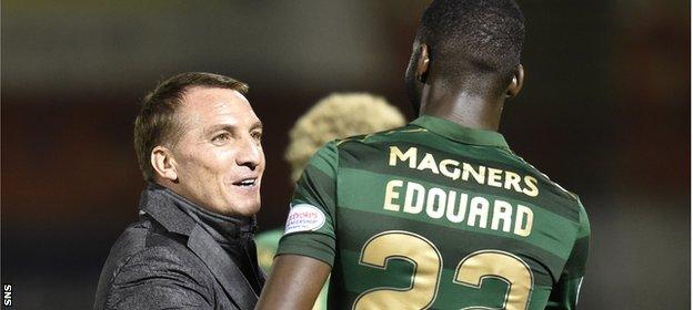 Brendan Rodgers and Odsonne Edouard