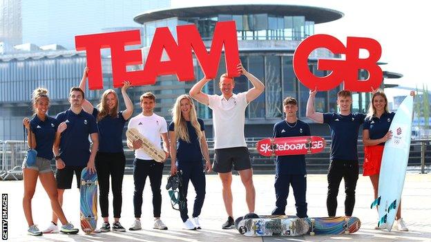 Team GB Skateboarding hopefuls