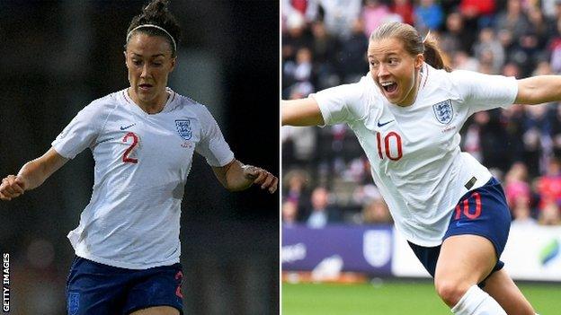 Lucy Bronze and Fran Kirby