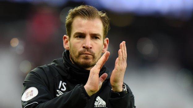 Huddersfield Town manager Jan Siewert