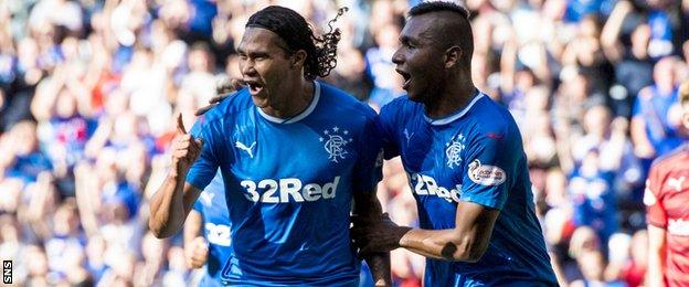 Carlos Pena and Alfredo Morelos