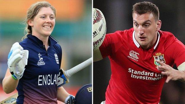 Heather Knight (left) and Sam Warburton