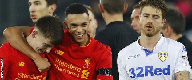 Trent Alexander-Arnold and Ben Woodburn