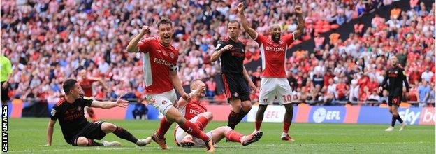 Sunderland conceded a 94th-minute winner against Charlton in May's play-off final