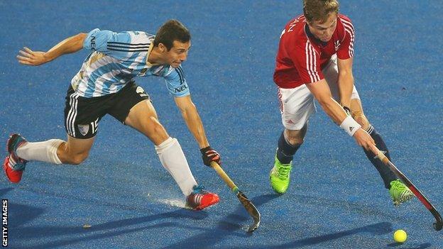 GB v Argentina at the 2016 Hockey World League final