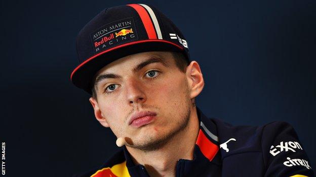 Red Bull driver Max Verstappen