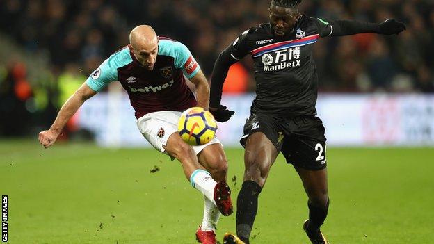 Pablo Zabaleta did a good job stopping Palace's attacking players from shining