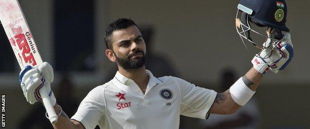 India right-hander Virat Kohli averaged 76 in Test cricket in 2016