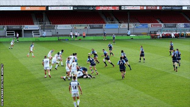 Cardiff Blues played Ospreys at Rodney Parade on 30 August