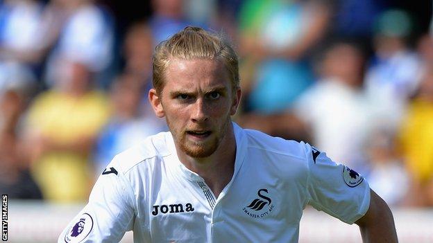 Oliver McBurnie of Swansea City