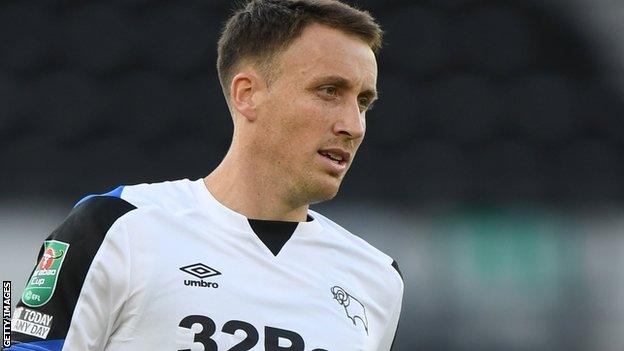 Craig Forsyth in action for Derby