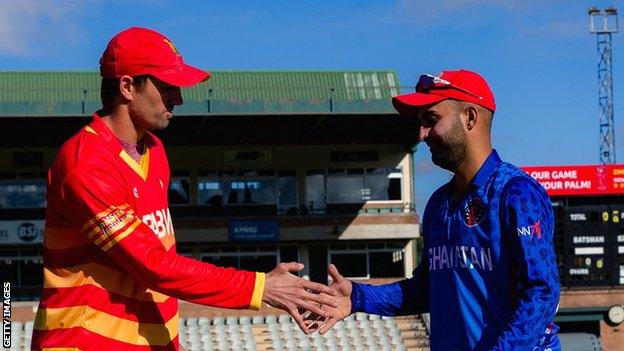 Zimbabwe captain Craig Ervine and Afghanistan skipper Hashmatullah Shahidi