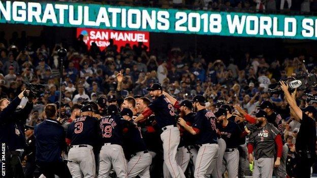 Boston beat the Los Angeles Dodgers to win the 2018 World Series