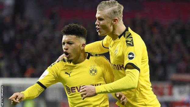 Jadon Sancho and Erling Haaland