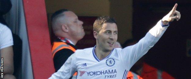 Chelsea forward Eden Hazard