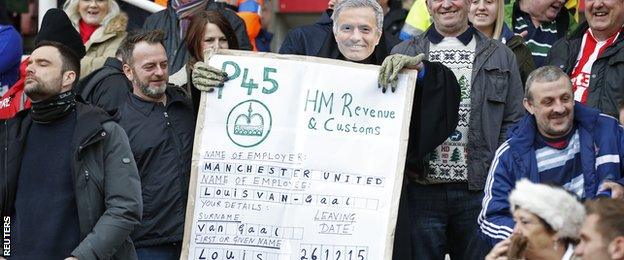 Stoke City fans during the home game against Manchester United