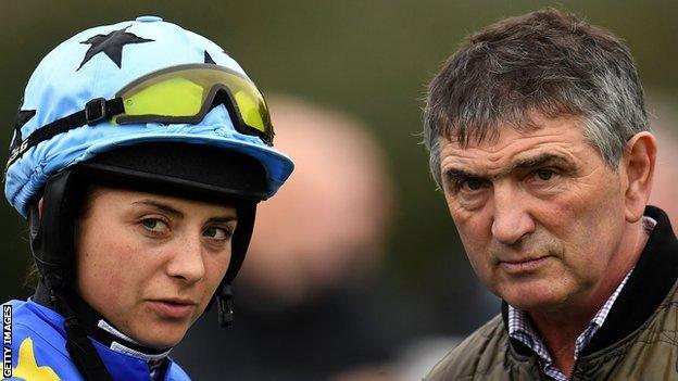 Bryony Frost with her father Jimmy