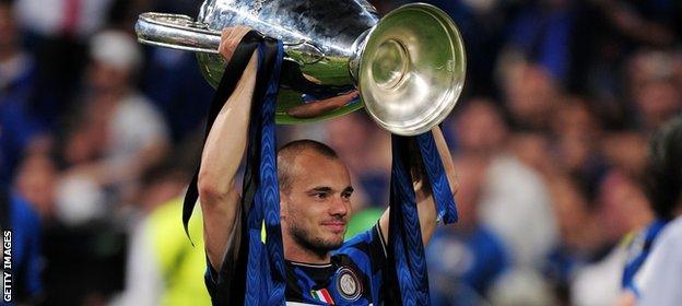 Wesley Sneijder lifted the Champions League under Jose Mourinho at Inter Milan in 2010