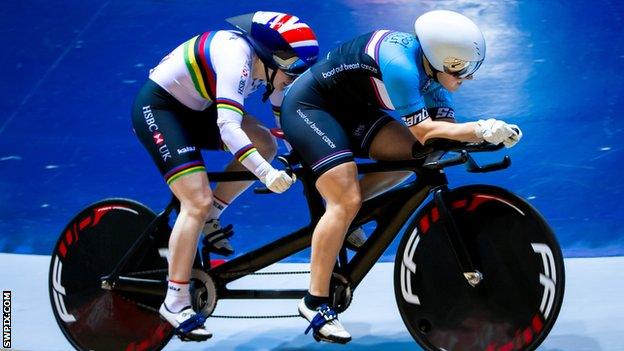 Paralympic champions Sophie Thornhill and Helen Scott