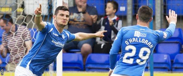 Graham Cummins headed a late leveller for St Johnstone