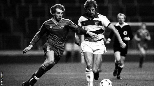 Aberdeen beat Morton 2-1 in the 1979 League Cup semi-final