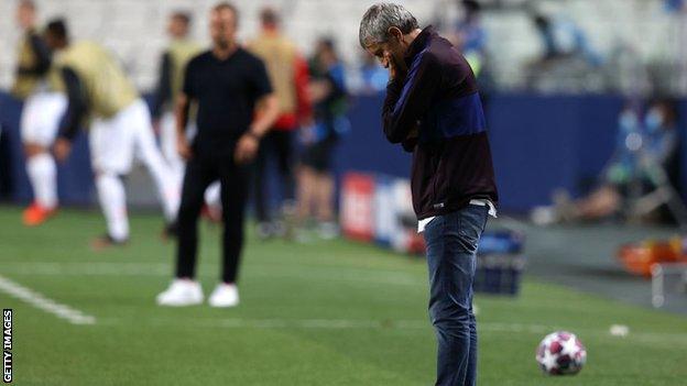 Barcelona manager Quique Setien