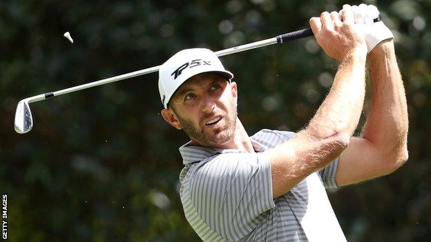 Dustin Johnson at the WGC-Mexico Championship