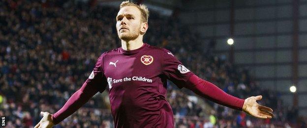 Malaury Martin scored in Hearts' Scottish Cup win against Raith Rovers