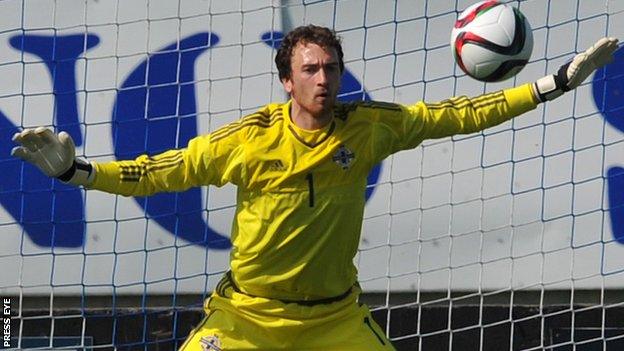 NI keeper Conor Brennan was in fine form against France