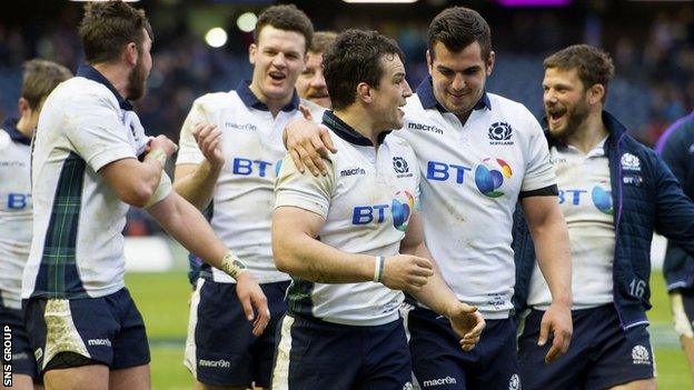 Scotland won two matches in last season's Six Nations