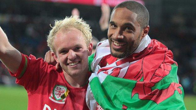 Jonny Williams and Ashley Williams