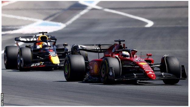 Charles Leclerc and Max Verstappen